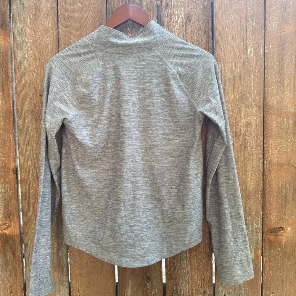 OLD NAVY Girls Gray Pullover 1/4 Zip Long Sleeve Sweatshirt Size 14